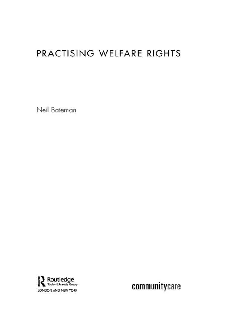 Practising Welfare Rights