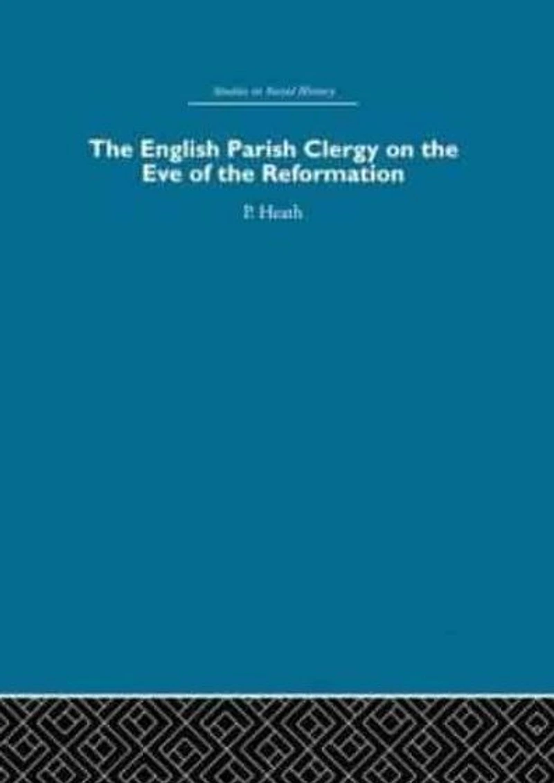 the English Parish Clergy on Eve of Reformation