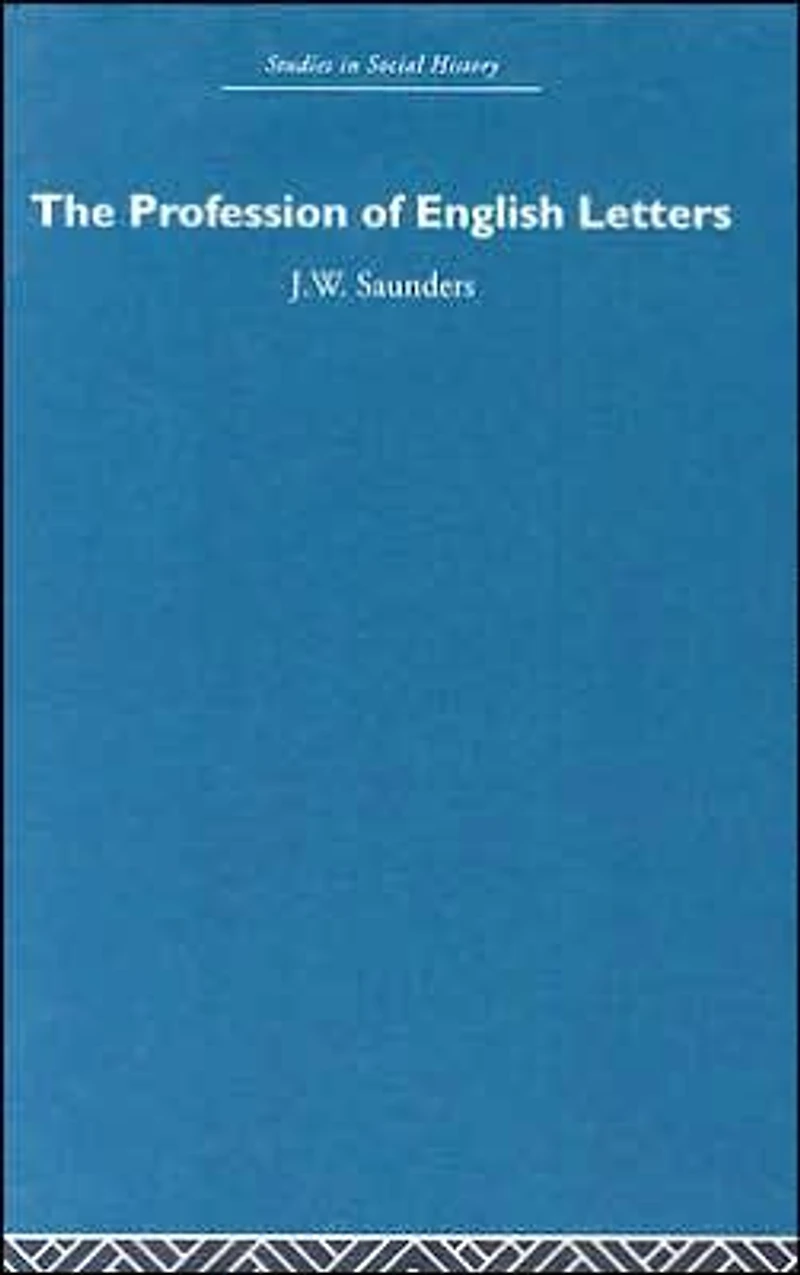 The Profession of English Letters