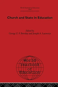 World Yearbook of Education 1966: Church and State