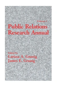 Public Relations Research Annual: Volume 3