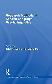 Research Methods Second Language Psycholinguistics