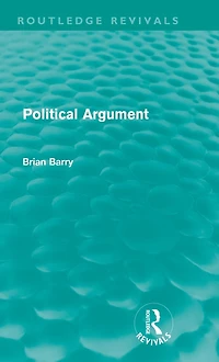 Political Argument (Routledge Revivals)