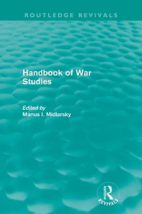 Handbook of War Studies (Routledge Revivals)