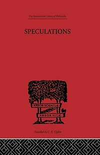 Speculations: Essays on Humanism and the Philosophy of Art