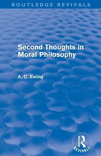 Second Thoughts Moral Philosophy (Routledge Revivals)