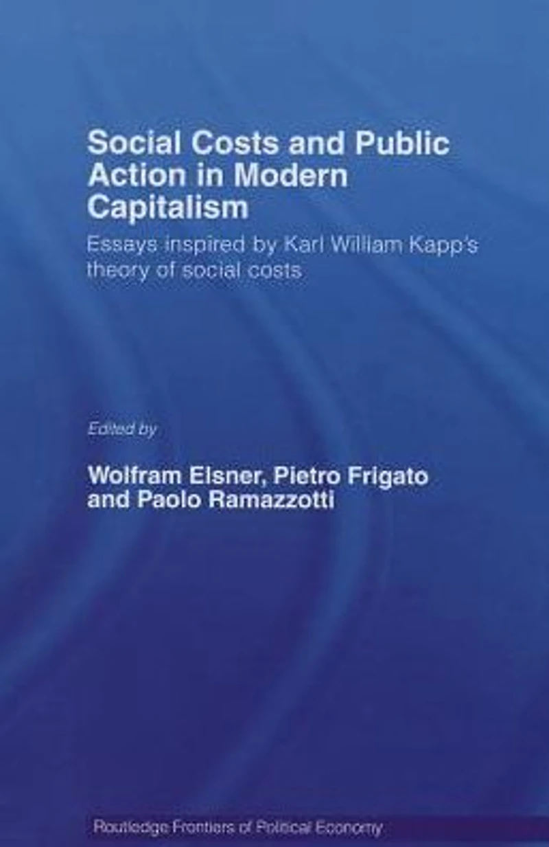 Social Costs and Public Action Modern Capitalism: Essays Inspired by Karl William Kapp's Theory of