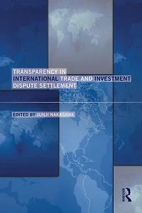 Transparency International Trade and Investment Dispute Settlement