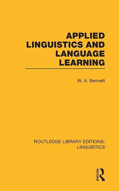 Applied Linguistics and Language Learning (RLE C: Linguistics)