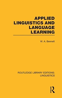 Applied Linguistics and Language Learning (RLE C: Linguistics)