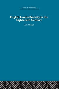 English Landed Society the Eighteenth Century