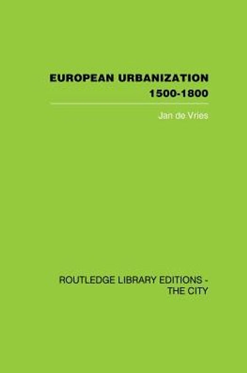 European Urbanization, 1500-1800