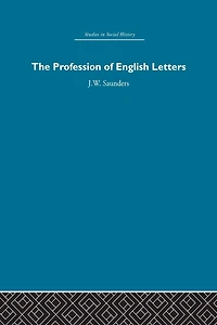 The Profession of English Letters