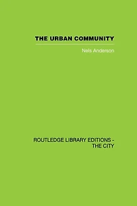 The Urban Community: A World Perspective