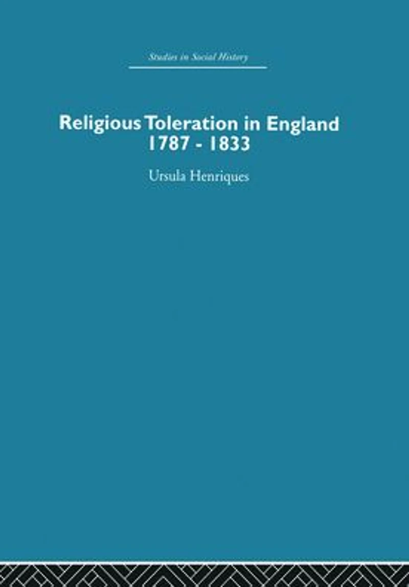 Religious Toleration England: 1787-1833