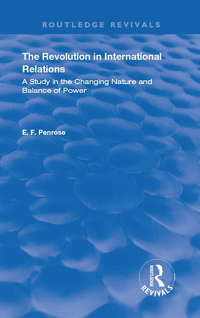 the Revolution International Relations: A Study Changing Balance of Power