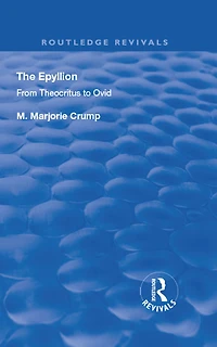 The Epyllion: From Theocritus to Ovid