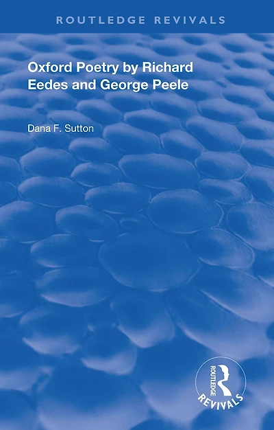 Oxford Poetry by Richard Eedes and George Peele