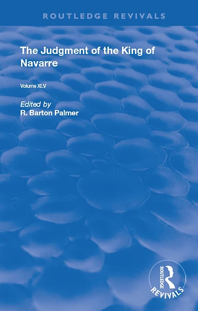 the Judgment of King Navarre