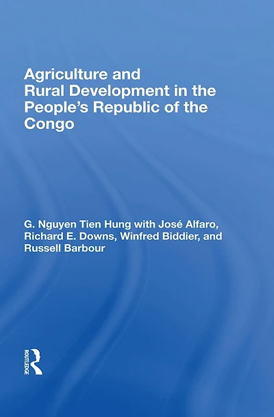 Agriculture And Rural Development The People's Republic Of Congo