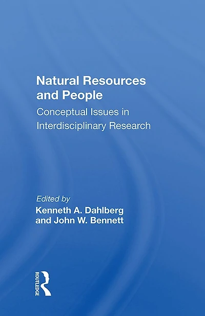 Natural Resources And People: Conceptual Issues Interdisciplinary Research