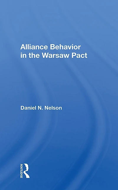 Alliance Behavior The Warsaw Pact