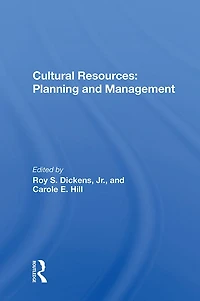 Cultural Resources: Planning And Management