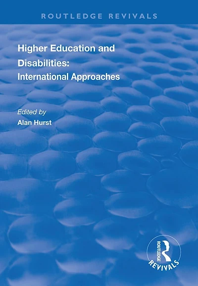 Higher Education and Disabilities: International Approaches