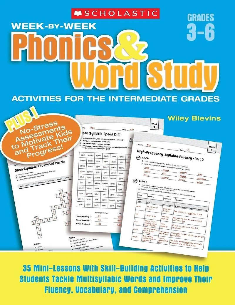 Week-by-Week Phonics & Word Study Activities for the Intermediate Grades: 35 Mini-Lessons With Skill-Building to Help Students Tackle Multisyllabic Words and Improve Their Fluency, Vocabulary, Comprehension