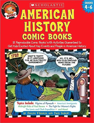 FunnyBone Books: American History Comic Books: 12 Reproducible Comic Books With Activities Guaranteed to Get Kids Excited About Key Events and People in American History