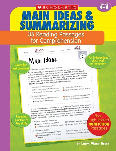 Main Ideas & Summarizing