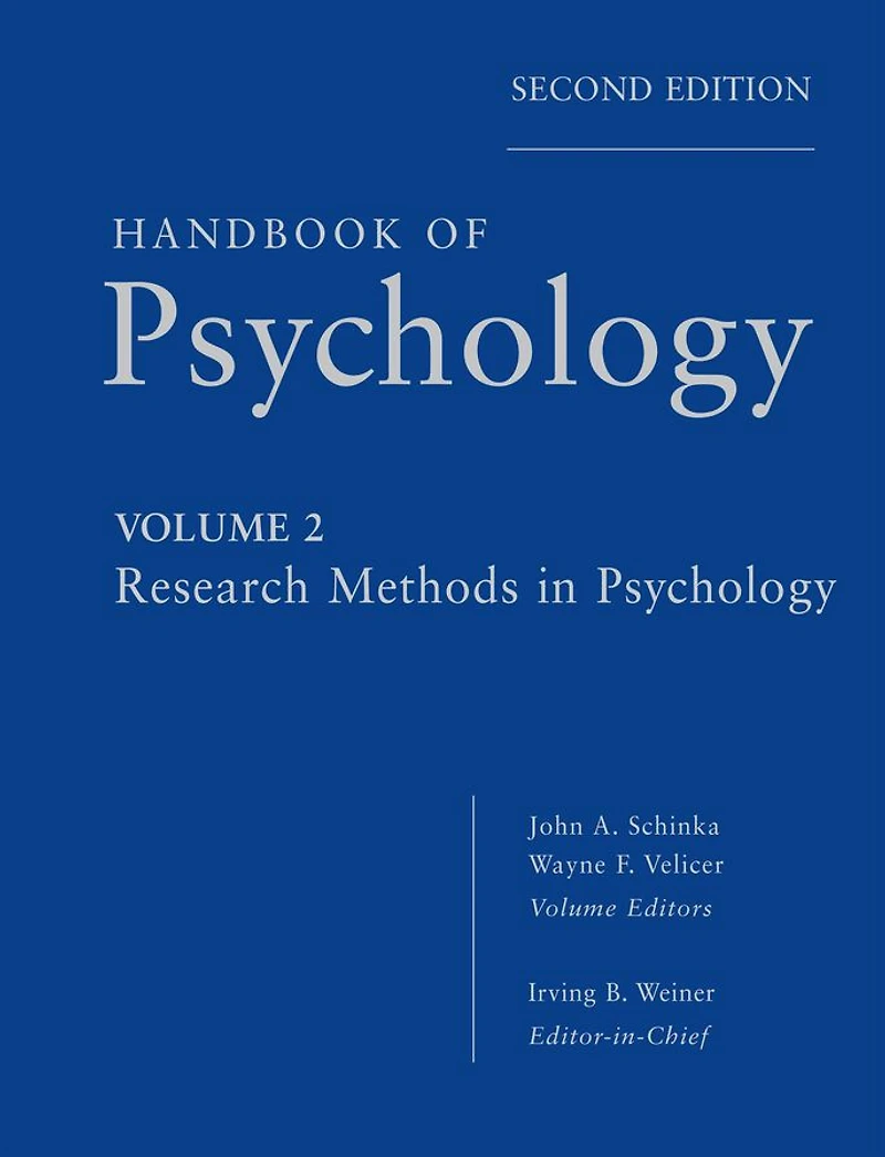 Handbook of Psychology, Research Methods Psychology