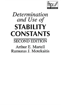 Determination and Use of Stability Constants
