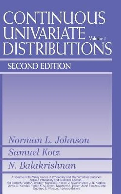 Continuous Univariate Distributions, Volume 1