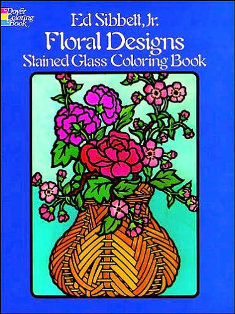 Floral Designs Stained Glass Coloring Book