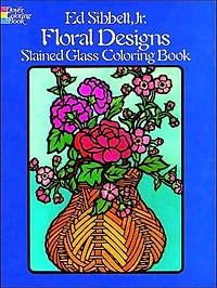 Floral Designs Stained Glass Coloring Book