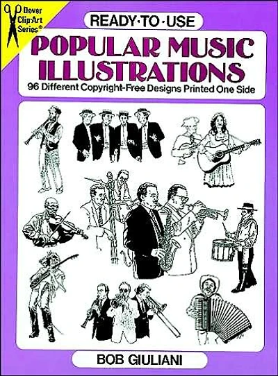 Ready-to-Use Popular Music Illustrations: 96 Different Copyright-Free Designs Printed One Side