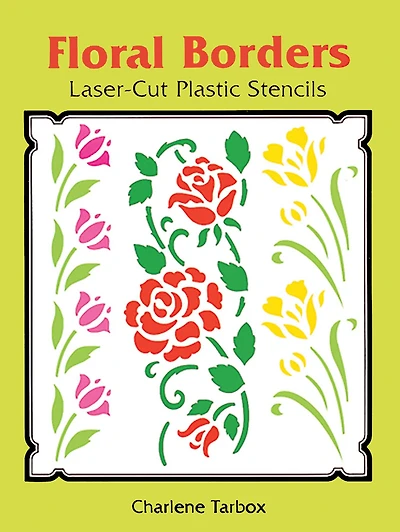 Floral Borders Laser-Cut Plastic Stencils