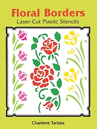 Floral Borders Laser-Cut Plastic Stencils