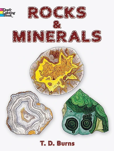 Rocks and Minerals Coloring Book