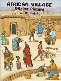 African Village Sticker Picture