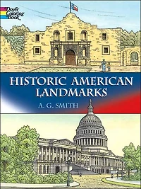Historic American Landmarks Coloring Book