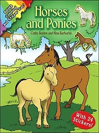 Horses and Ponies: Coloring and Sticker Fun: With 24 Stickers!
