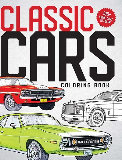 Classic Cars Coloring Book