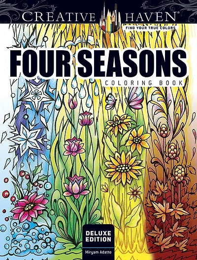 Creative Haven Deluxe Edition Four Seasons Coloring Book