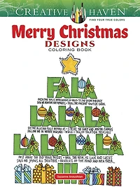 Creative Haven Merry Christmas Designs Coloring Book