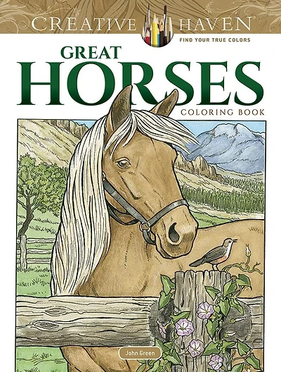 Creative Haven Great Horses Coloring Book