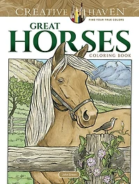Creative Haven Great Horses Coloring Book