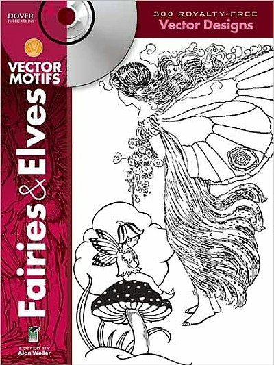 Fairies and Elves Vector Motifs