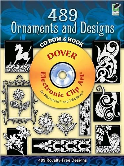 489 Ornaments and Designs CD-ROM and Book